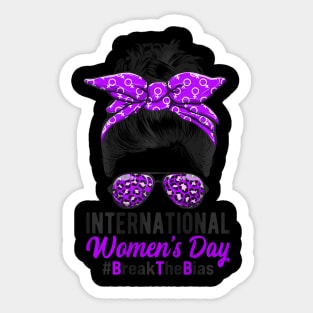 International Womens Day Break The Bias 8 March Sticker